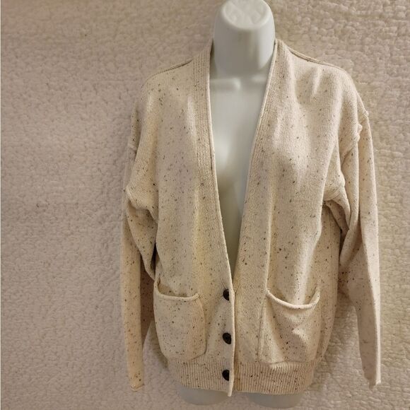 🆕️🧥Universal Thread "Grandpa" Sweater, Sz XS - Cream/Brown - Picture 2 of 7